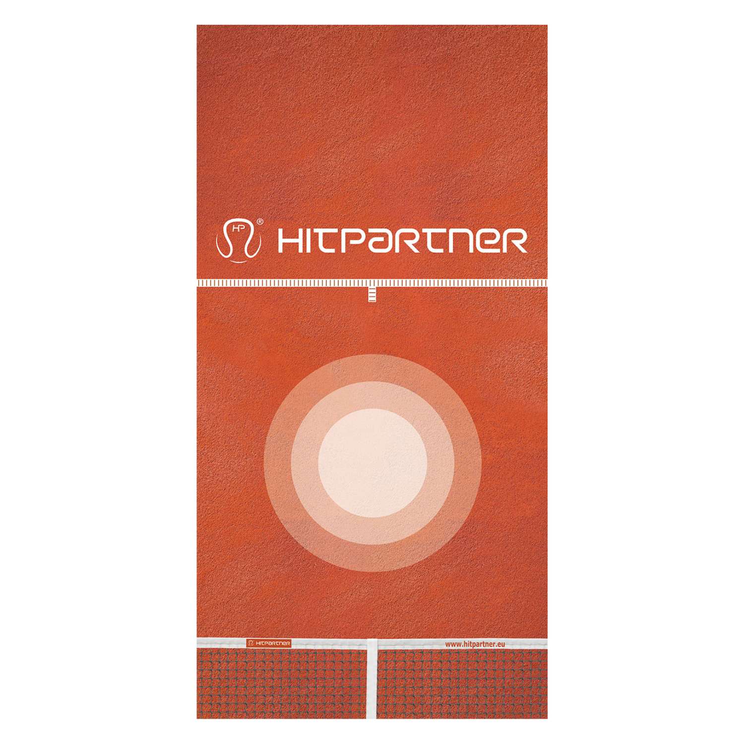 Tenniswand Spanntuch rot