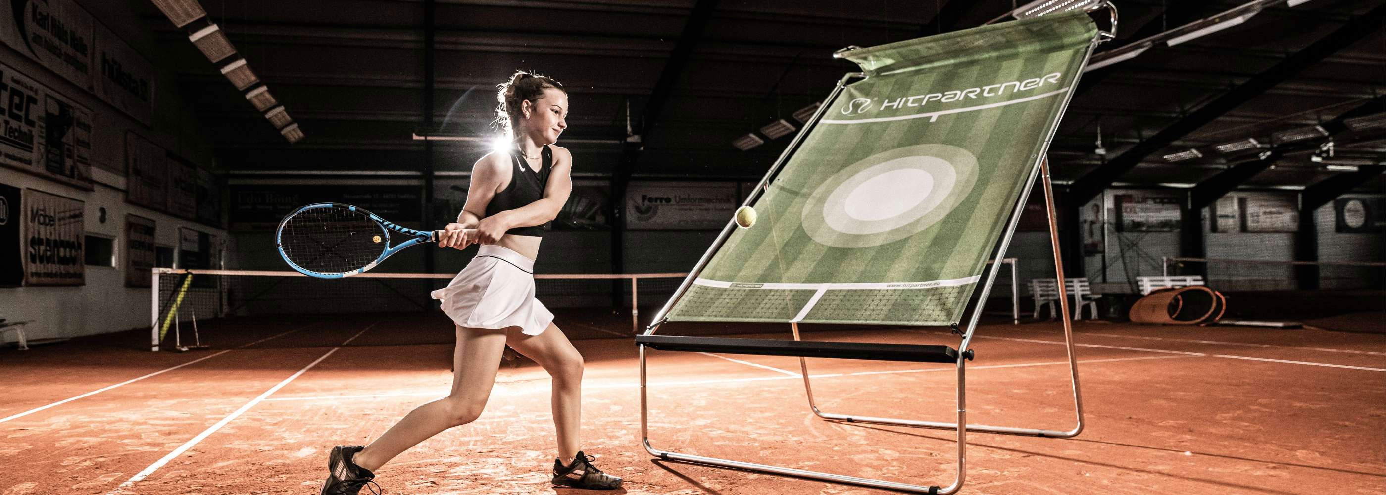 tenniswand hitpartner tennishalle